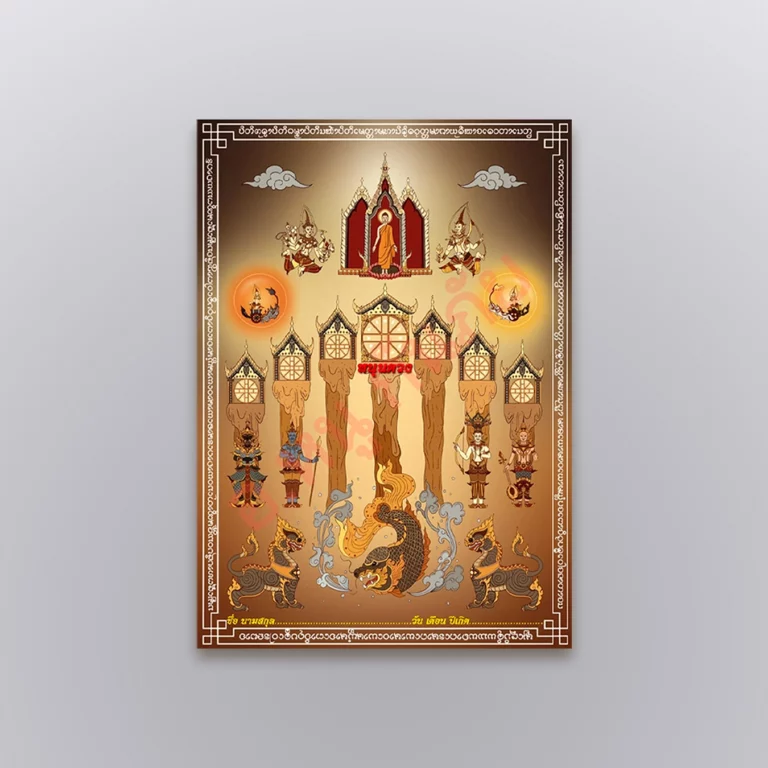 ผ้ายันต์ หนุนดวง ผ้ายันต์ - Highness Amulet
