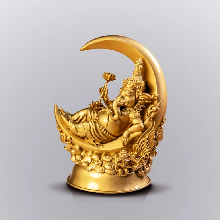 พระพิฆเนศ ซาติน เนื้อทองทิพย์ · 5 นิ้ว - Highness Amulet