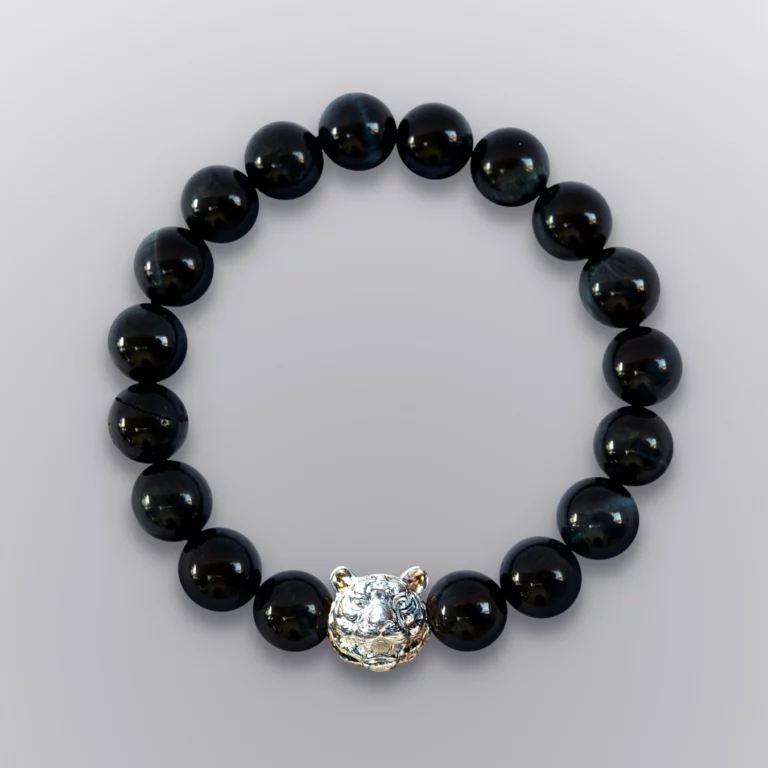 กำไลหินมงคล เสือเหลียวหลัง เนื้อ 2 กษัตริย์ - Highness Amulet